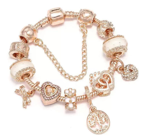 Fashion Love Geometric Rose Gold Bracelet Women's Jewelry - image 5