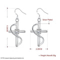 New Cross-border Popular Elongated Cross Earrings - image 1