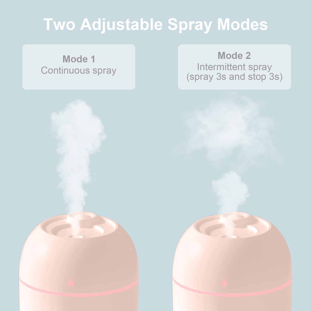 Portable Mini Humidifier 220ml Small Cool Mist Humidifier USB Personal - image 2