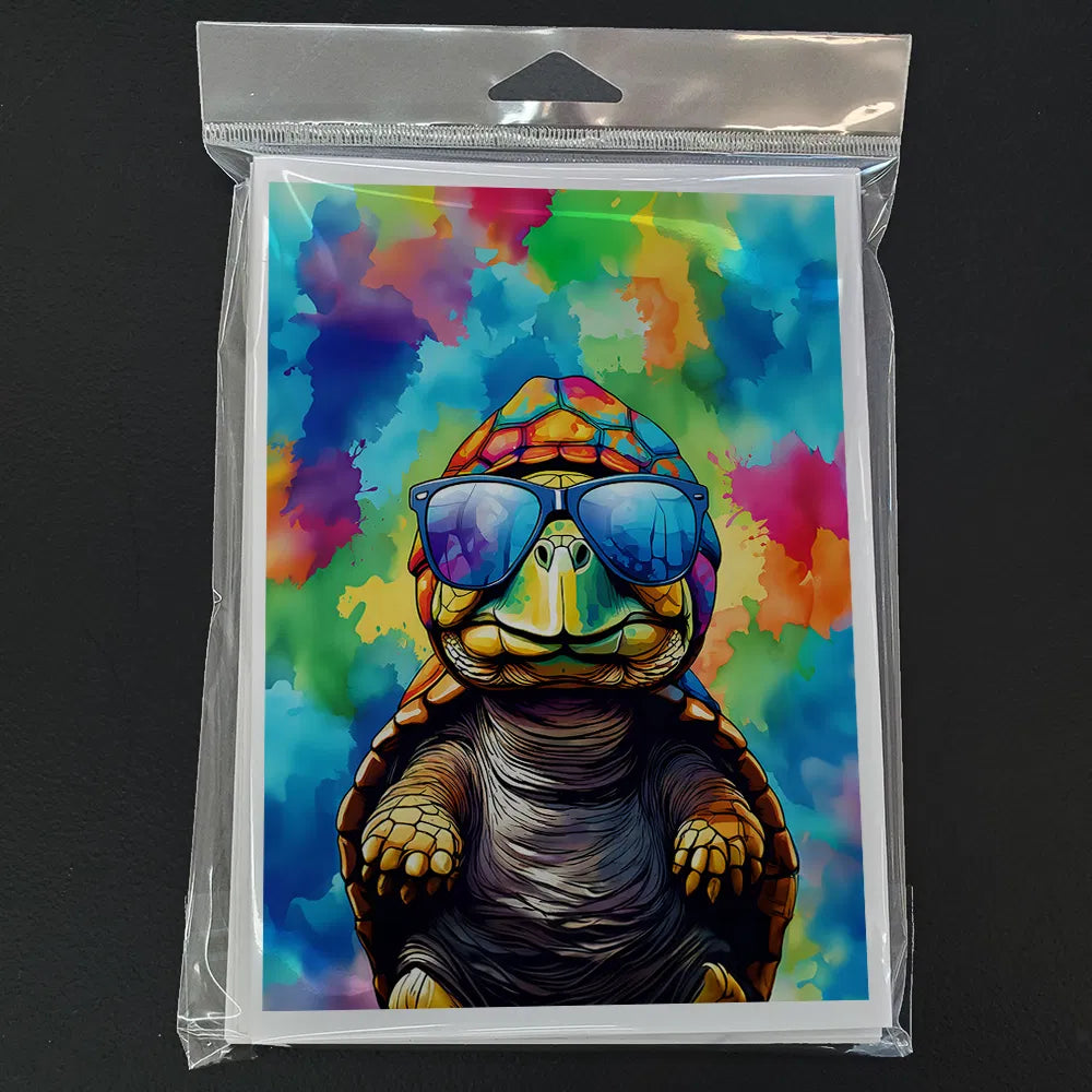 Hippie Turtle Greeting Cards, Pack of 8 Blank Cards with Envelopes - image 2