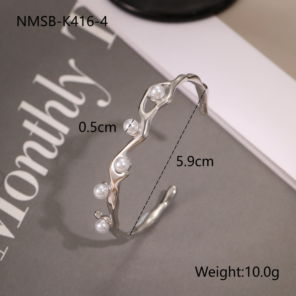 Stainless Steel Open Cuff Bracelet - image 8