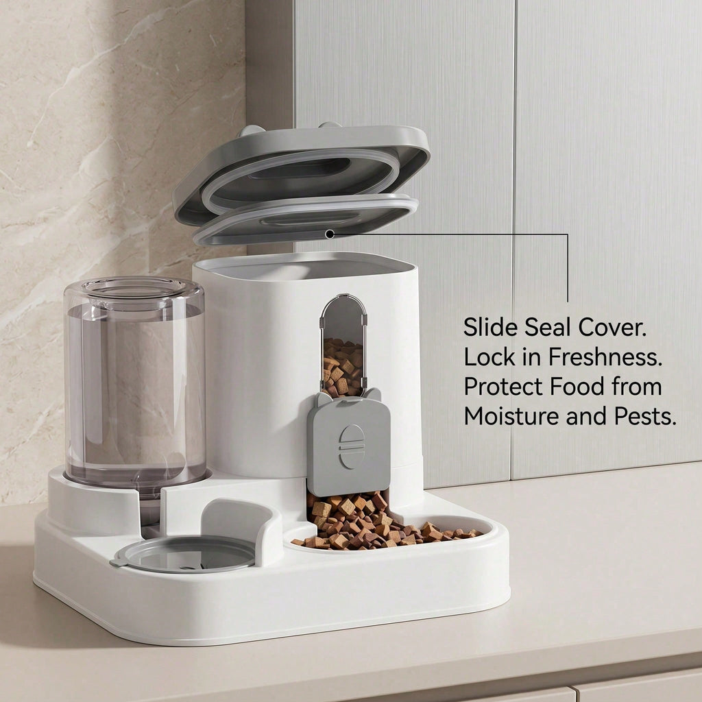 4 Colors Gravity Pet Feeder Water Dispenser Cute Cat Shaped Automatic  - image 8