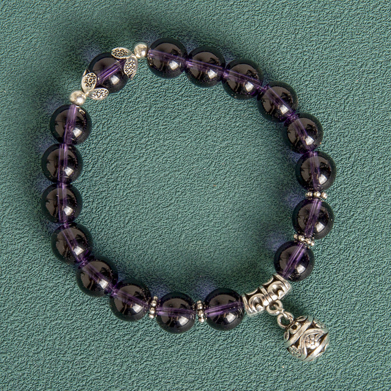10MM Hollow Ball Korean Style Crystal Opal Beaded Bracelet - image 8
