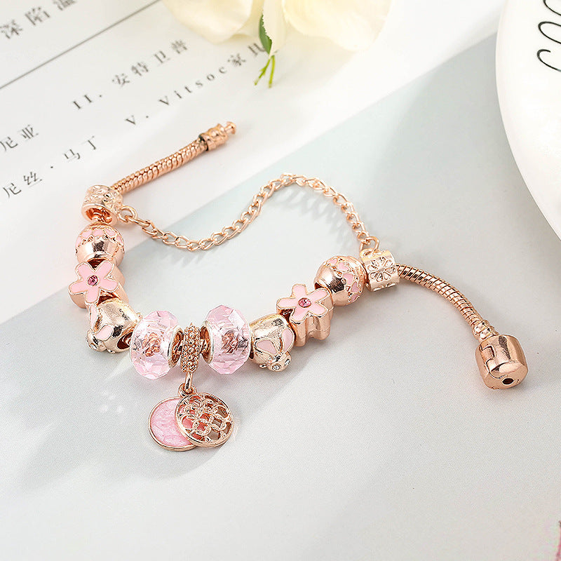 Fashion Love Geometric Rose Gold Bracelet Women's Jewelry - image 3