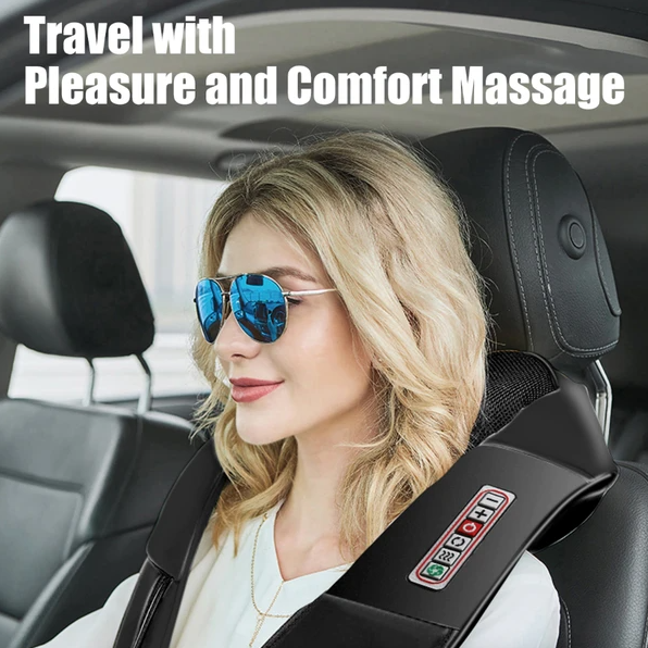 Shiatsu Back Neck And Shoulder Massager With Heat Deep Tissue 3D Knead - image 1