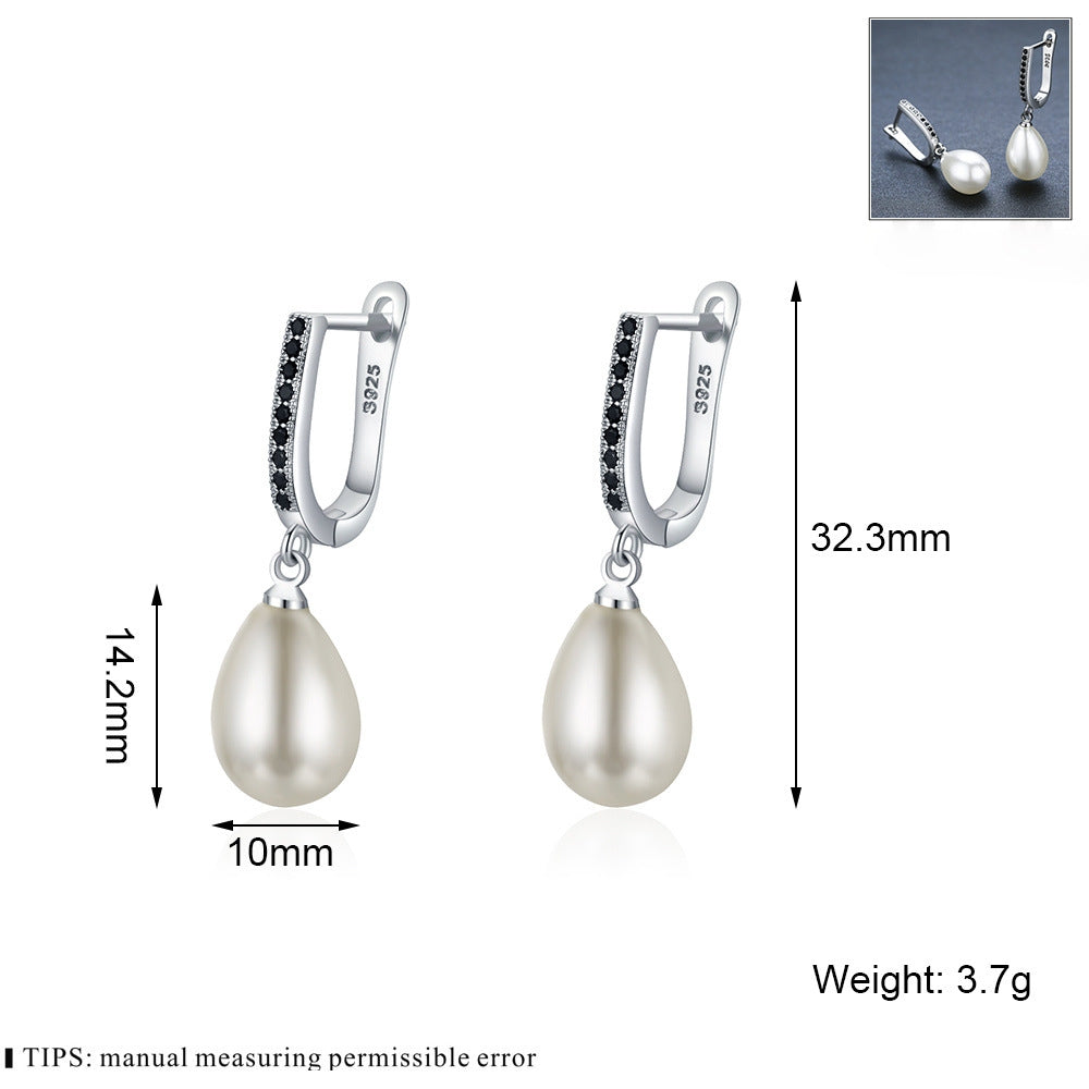 Popular OL Accessories Circle Full Rhinestone Zircon Earrings - image 4