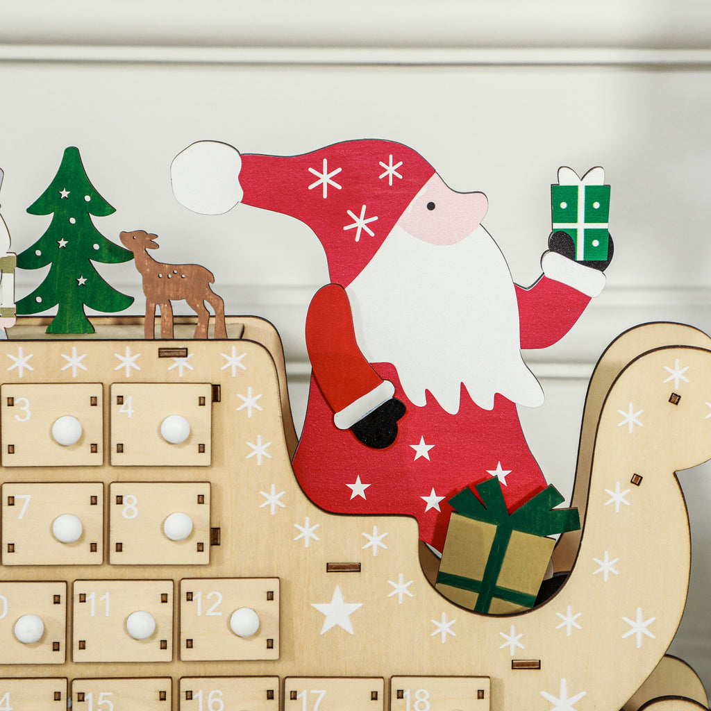 Wooden Christmas Advent Calendar with 24 Drawers - image 5
