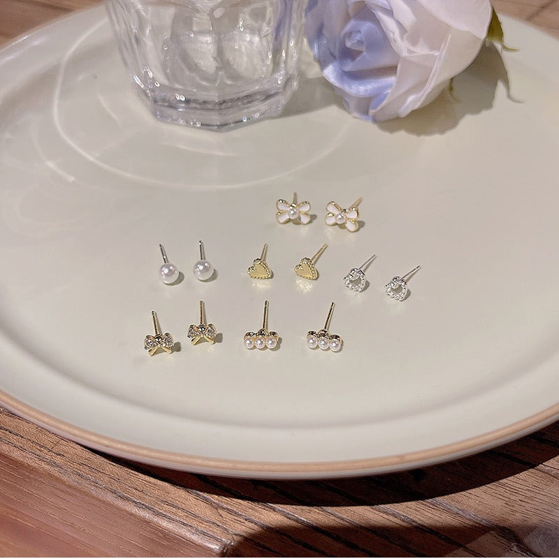 6 Pairs Simple Stud Earrings Set - image 2