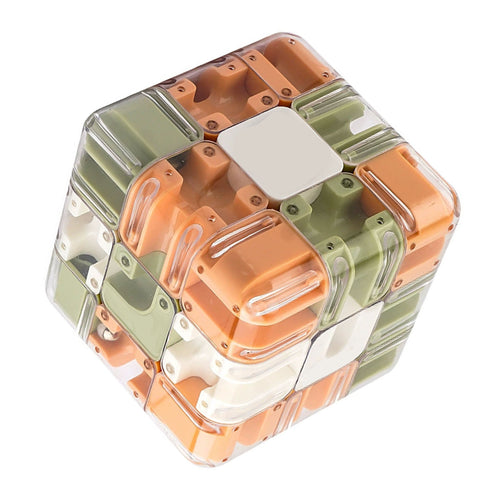 3D Maze Cube Rotating Puzzle Toy - image 2